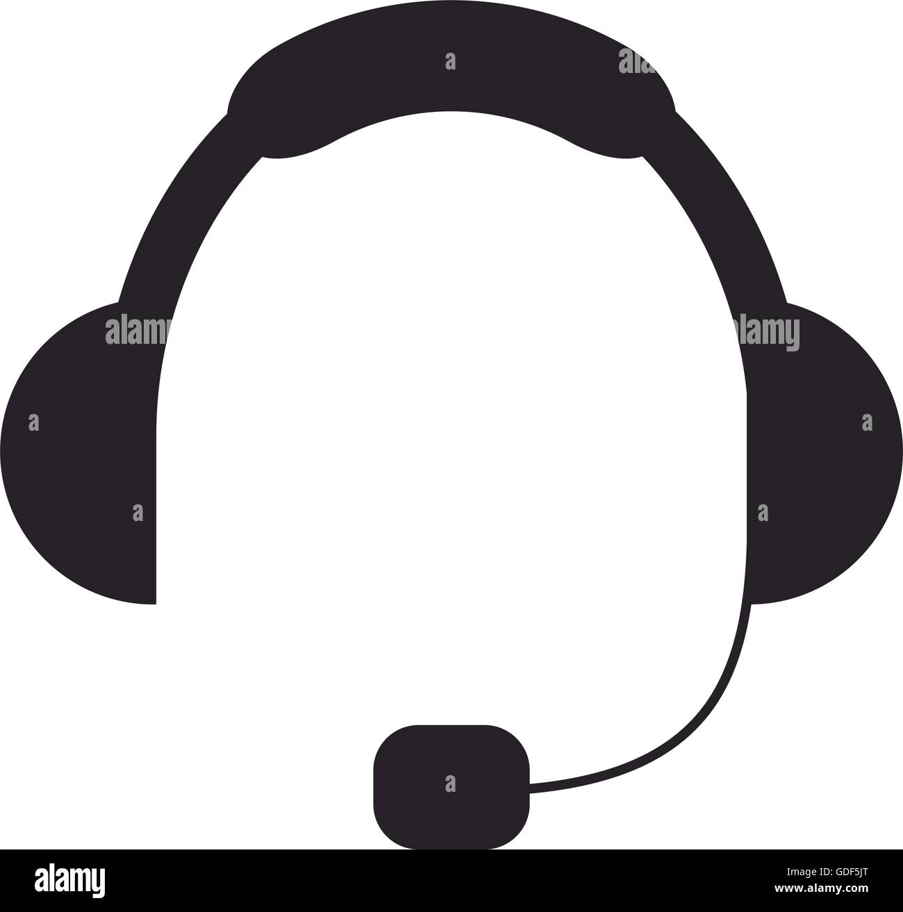 single headset icon Stock Vector Image & Art - Alamy