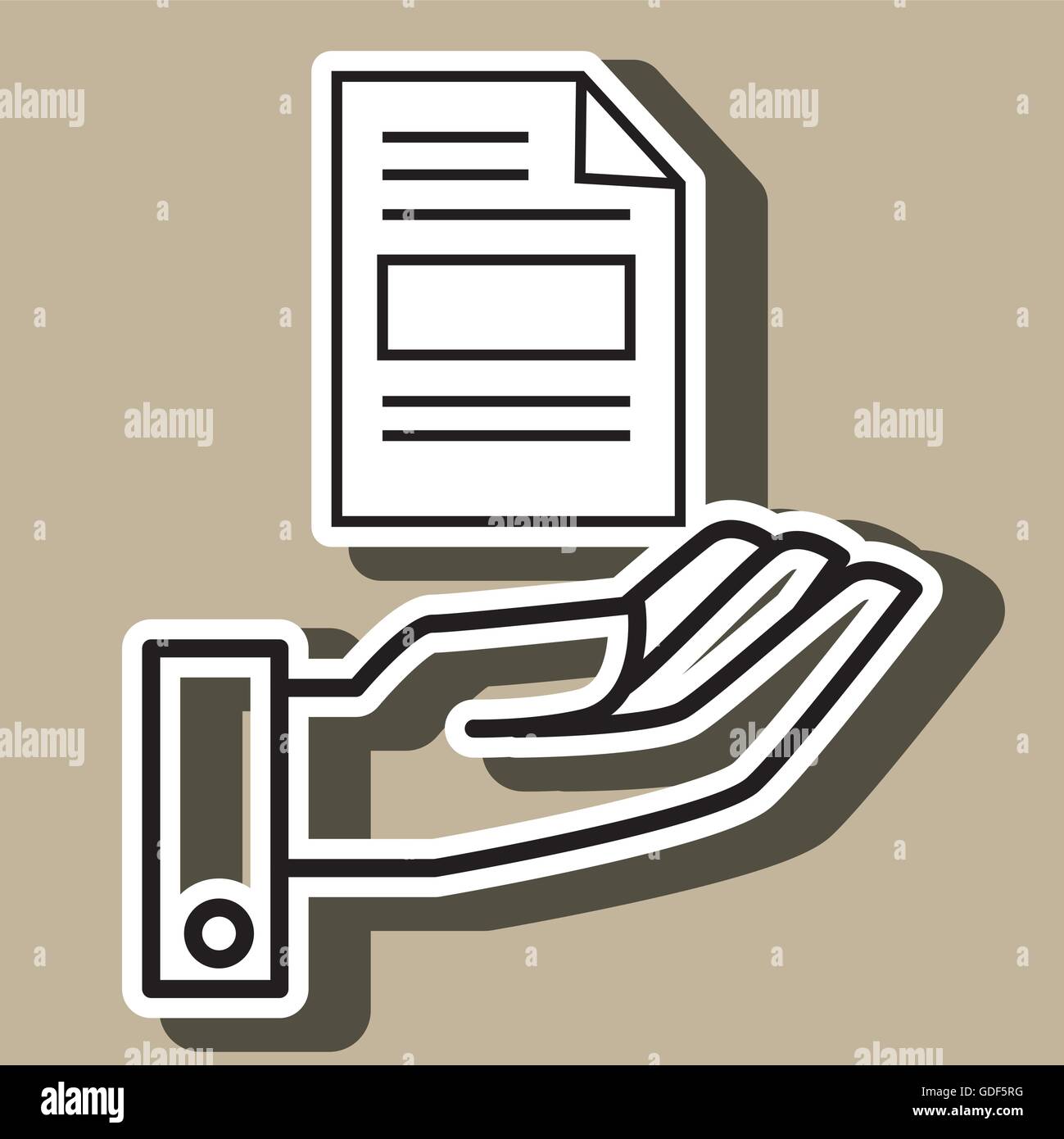 Collection documentation file Stock Vector Images - Alamy