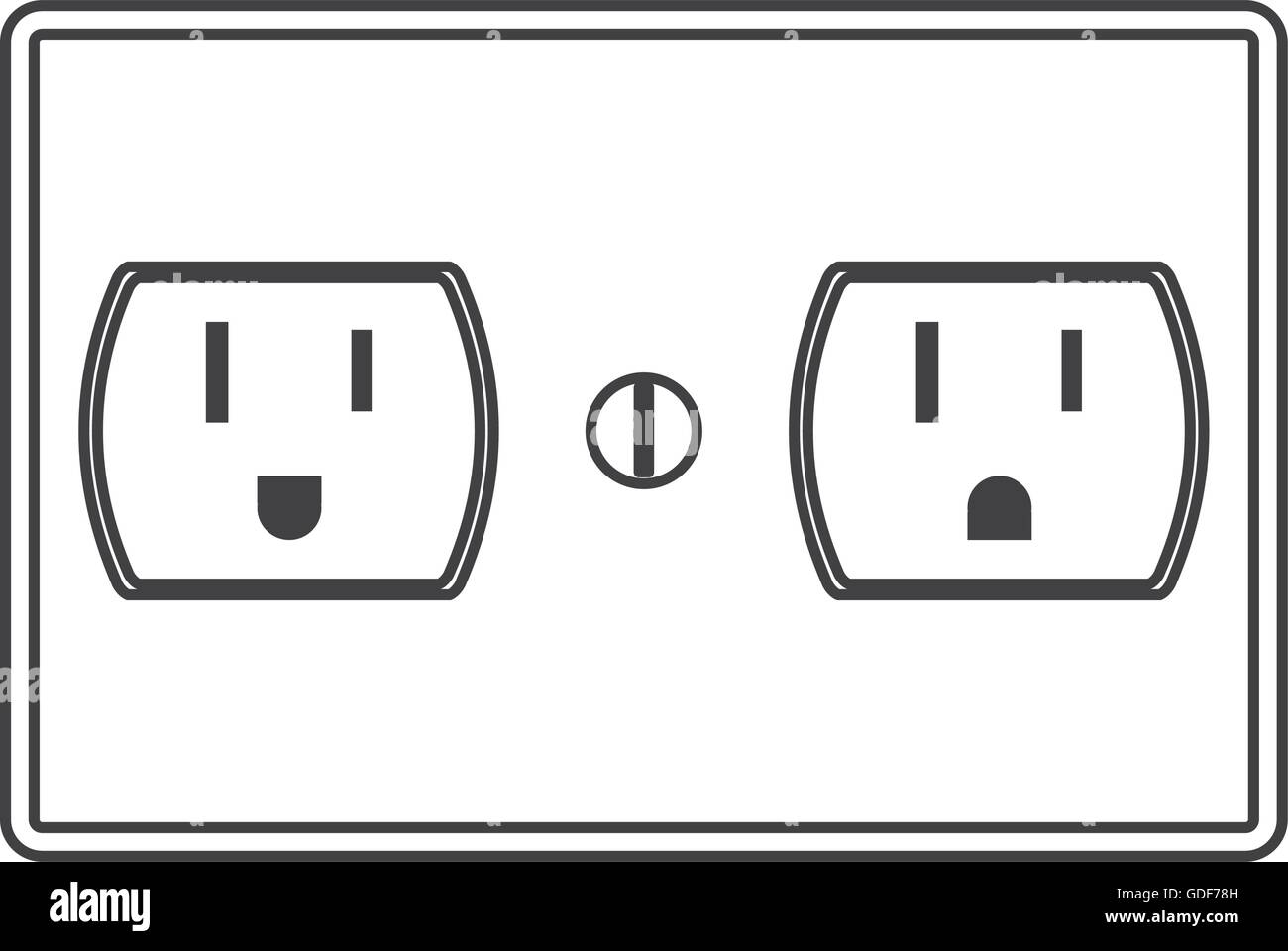 power outlet icon Stock Vector Image & Art - Alamy