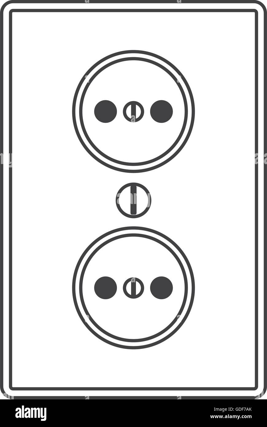 power outlet icon Stock Vector Image & Art Alamy