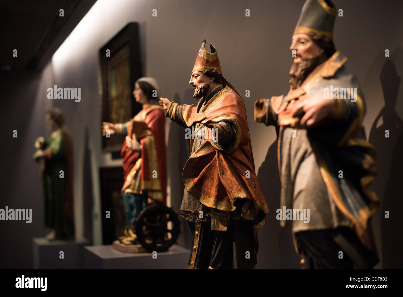 Museu de sao roque saint statues lisbon portugal hi-res stock ...