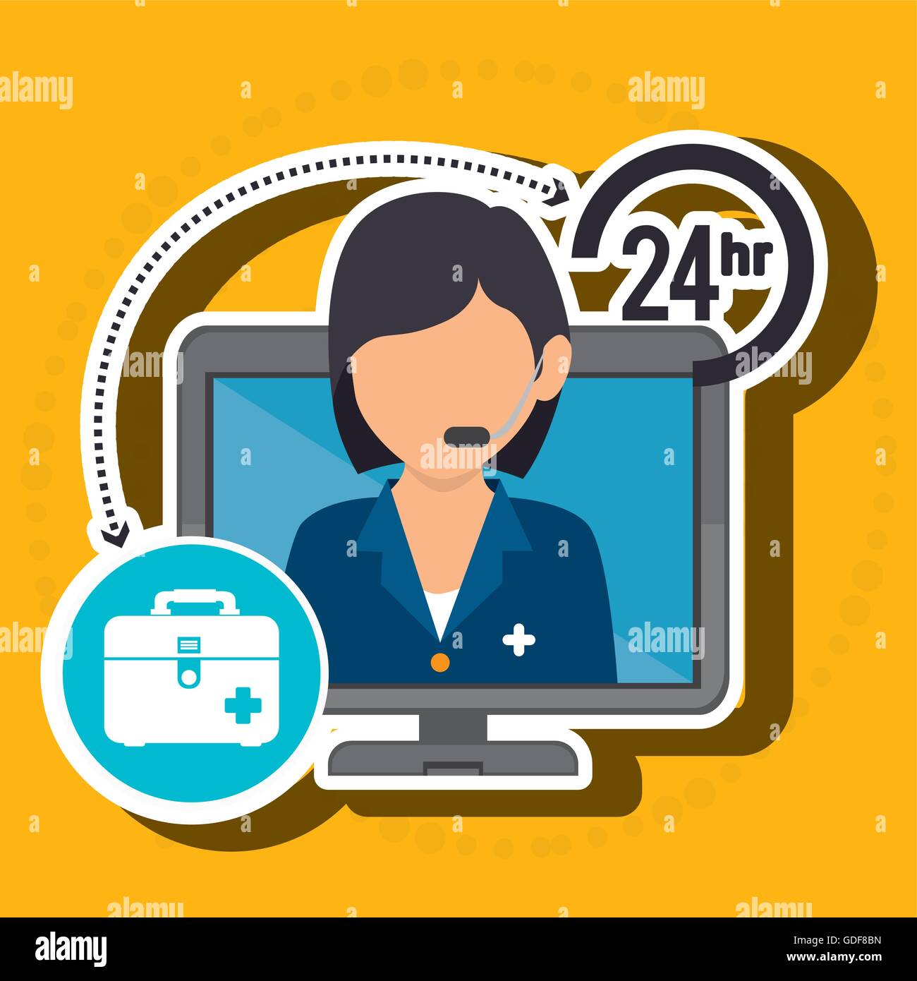 nurse woman and lab tube isolated icon design Stock Vector Image & Art ...
