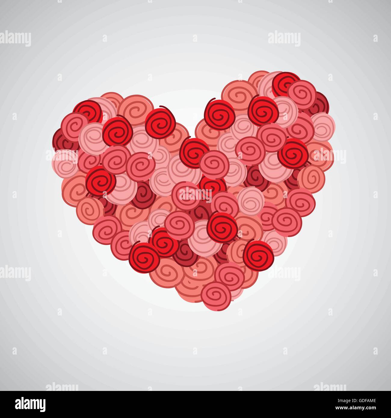 flower heart rose Stock Vector Image & Art - Alamy