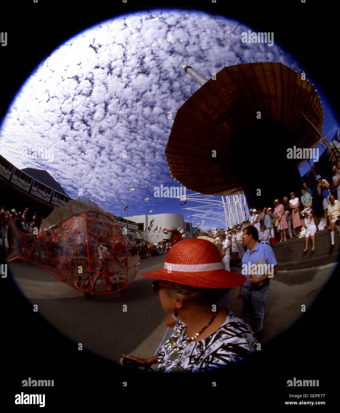 Lunchtime Parade at the Brisbane Expo 88. Brisbane, Queensland - Australia. Stock Photo
