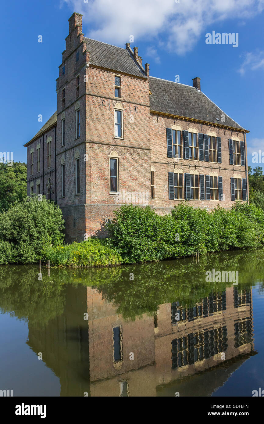 Back of the castle of Vorden in the Netherlands Stock Photo