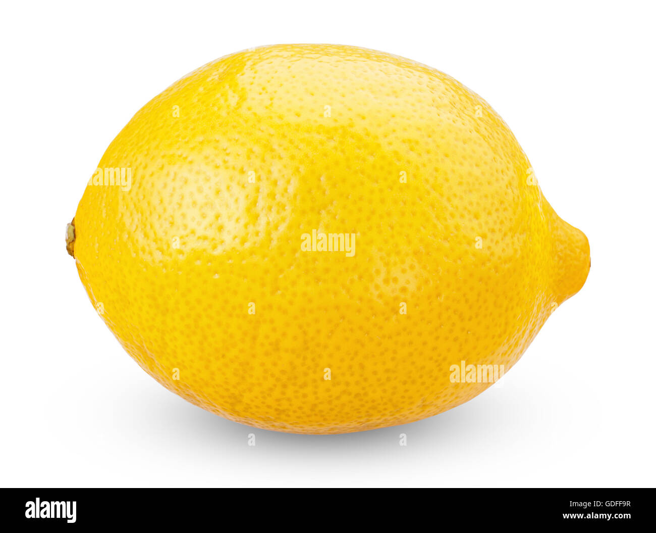 Fresh ripe lemons isolated on white background Stock Photo - Alamy