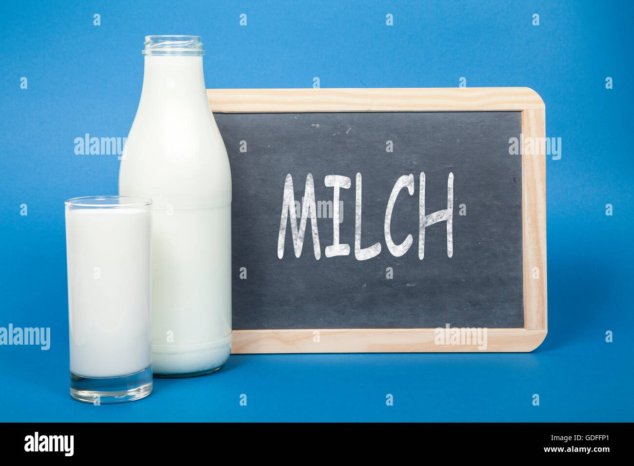 Milk (written in german Stock Photo Alamy