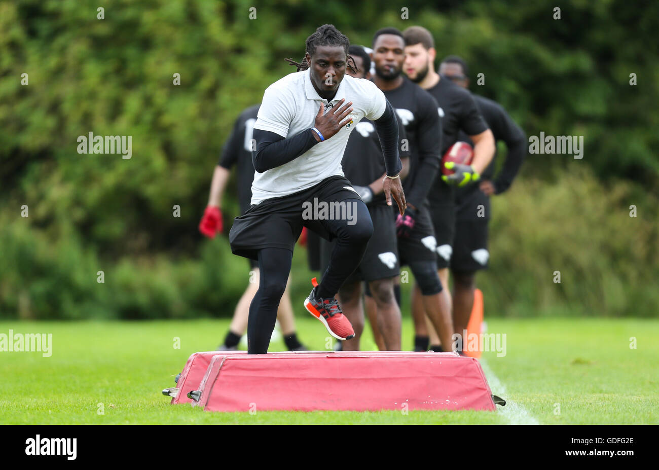 Denard Robinson during the Jacksonville Jaguars academy day at Loughborough University. PRESS ASSOCIATION Photo. Picture date: Friday July 15, 2016. Photo credit should read: Barry Coombs/PA Wire Stock Photo