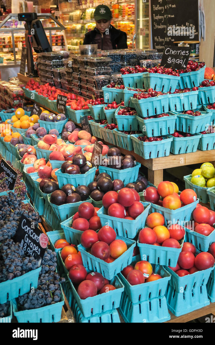 Fruit Basket Display, Fresh Produce Section, Food Market, Grand Central