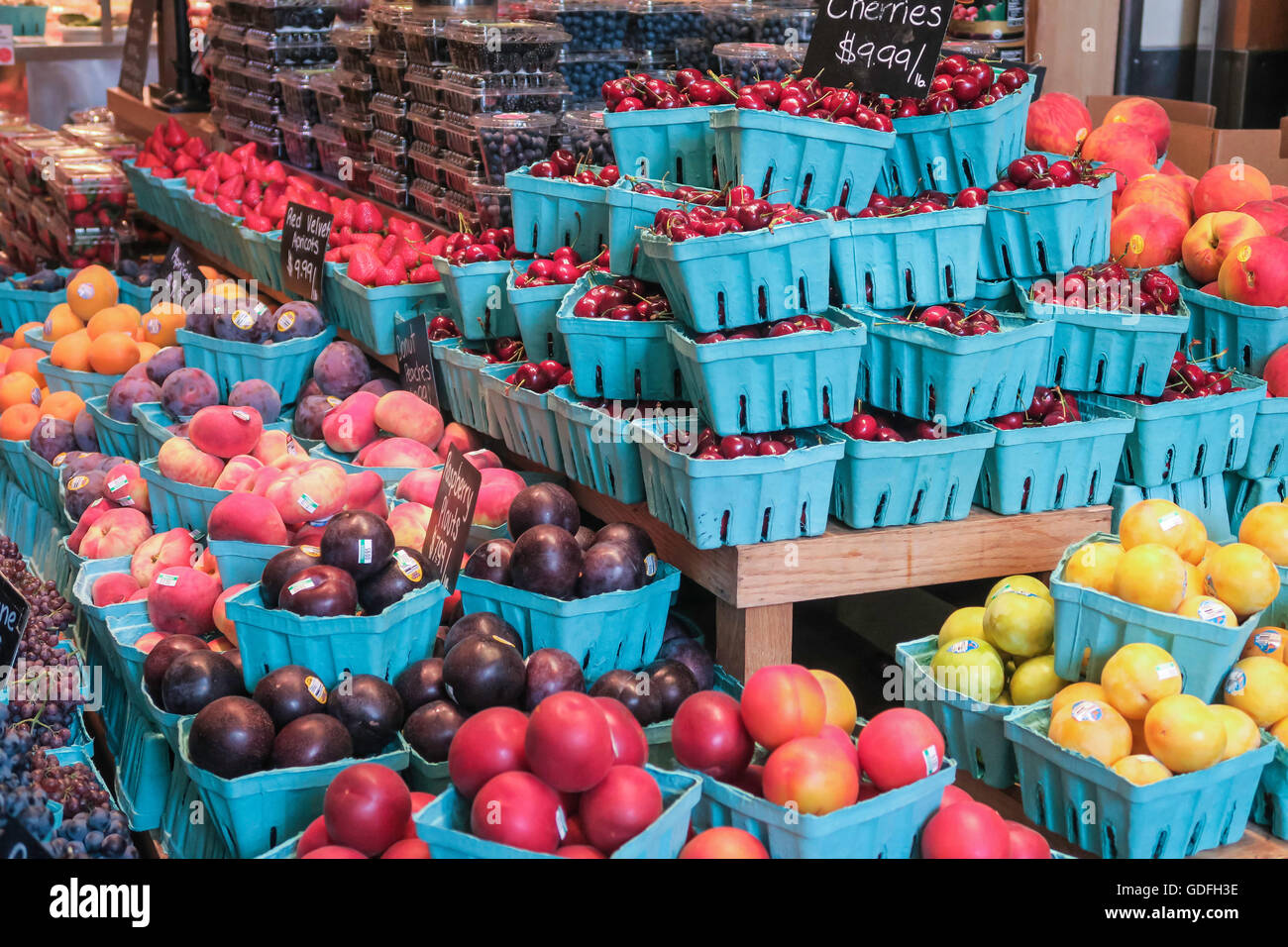 Fruit Basket Display, Fresh Produce Section, Food Market, Grand Central