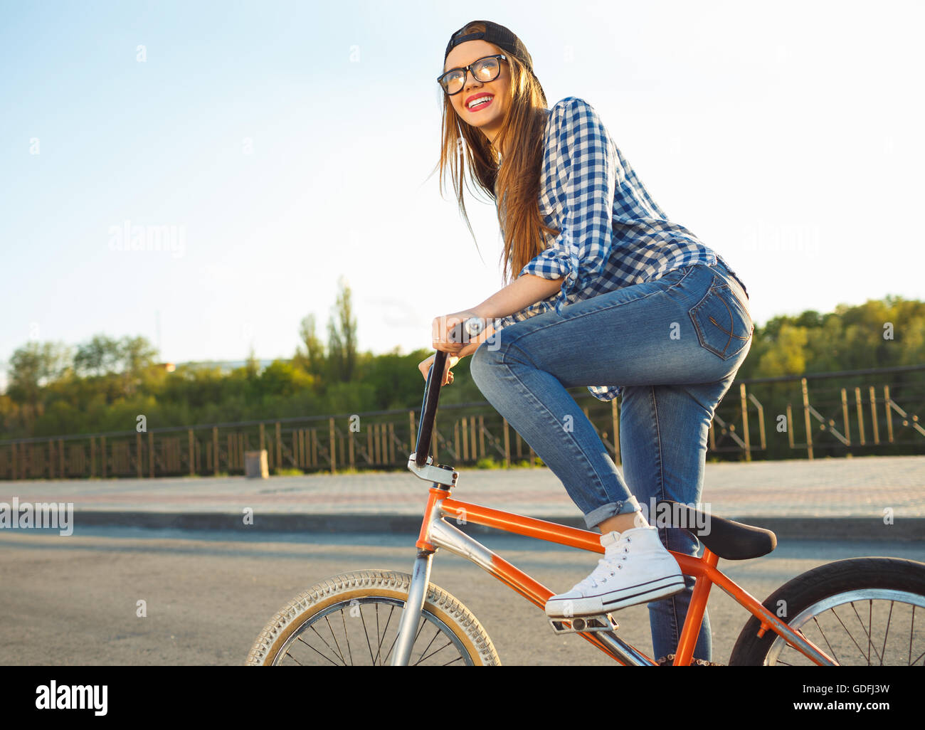 Bmx girl hires stock photography and images Alamy