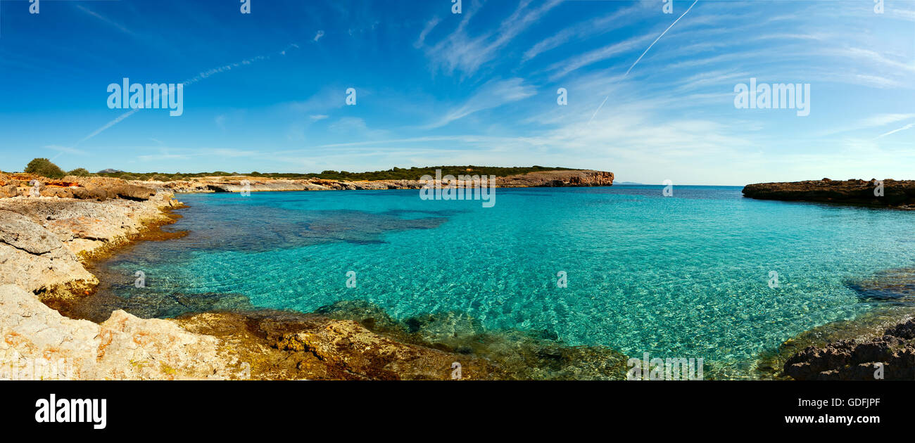 blue lagoon Comino island Malta Gozo Stock Photo