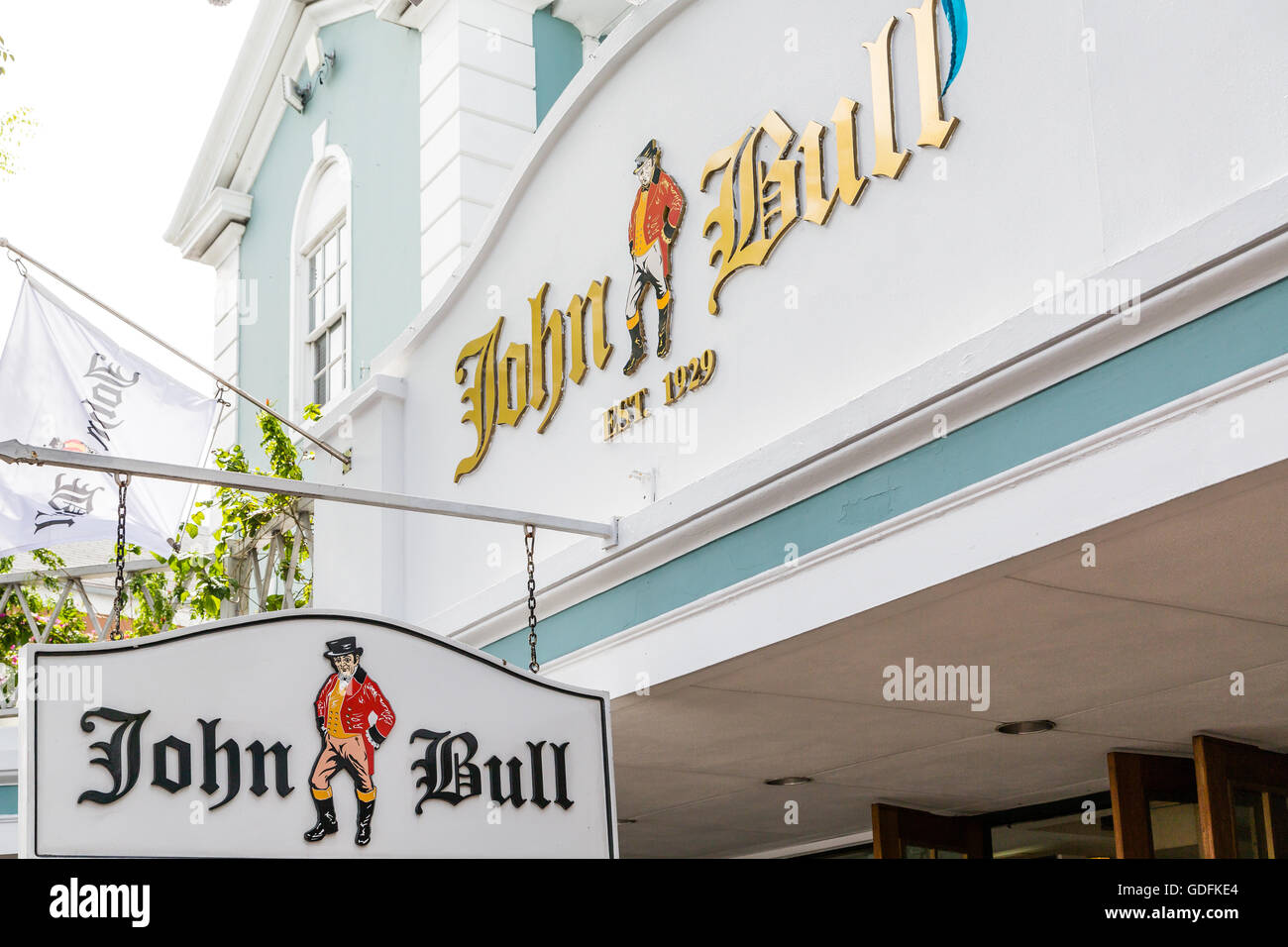 John Bull in Nassau in Bahamas Stock Photo Alamy