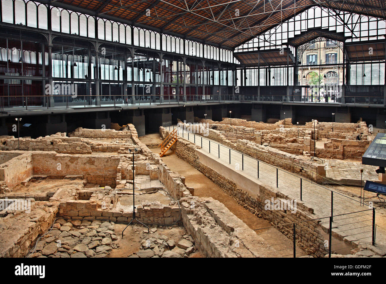 The 'Antic Mercat del Born' ('old market of Born'), Barcelona, Catalonia, Spain Stock Photo