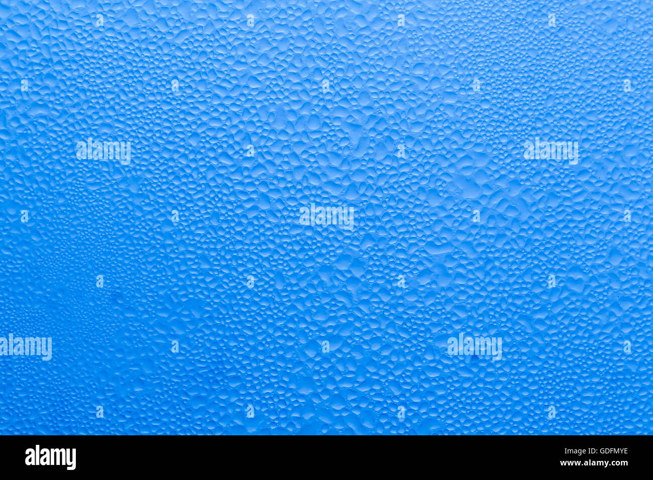 blue background of water drops Stock Photo - Alamy