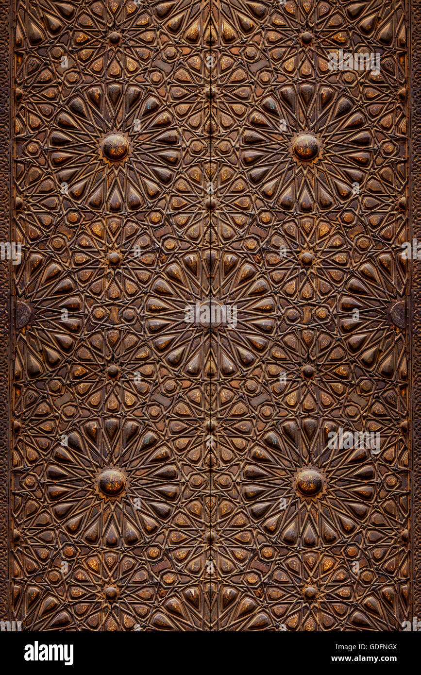 Decorative Islamic Wood Art Door Background Stock Photo 111598954 Alamy
