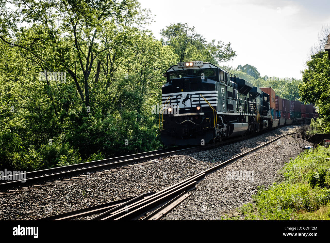 Norfolk Southern Emd Sd70ace No 1038 Passing Rectortown Virginia Stock Photo Alamy