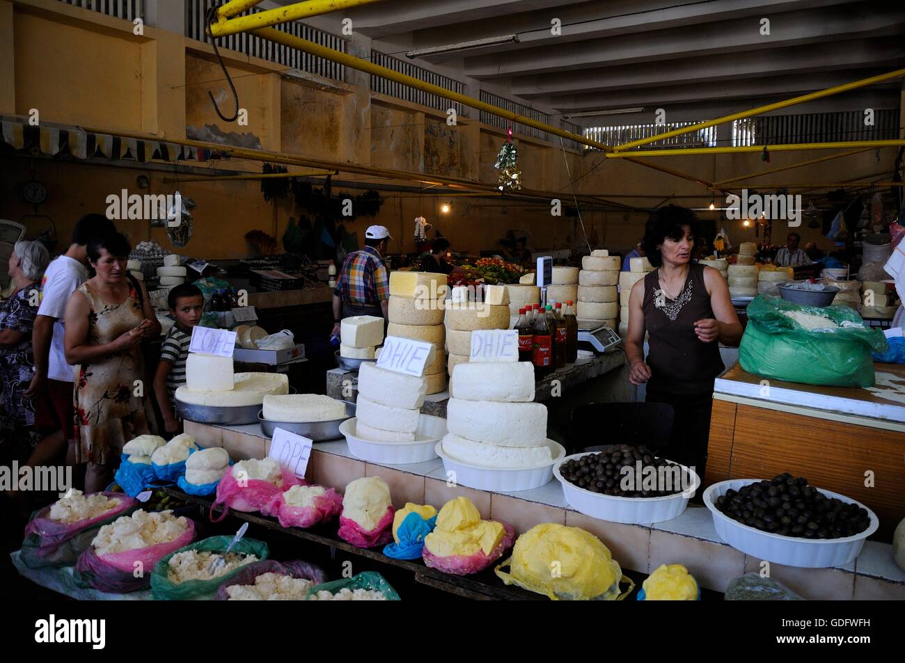 Traditional food market in Berat, Albania Stock Photo - Alamy
