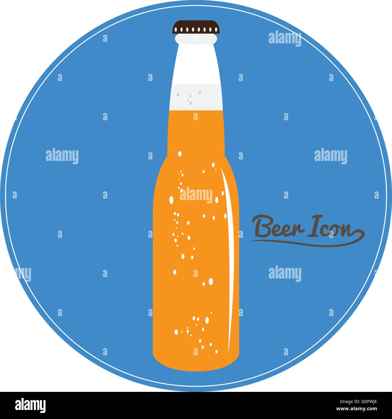 Isolated beer bottle, Vector illustration Stock Vector Image & Art Alamy
