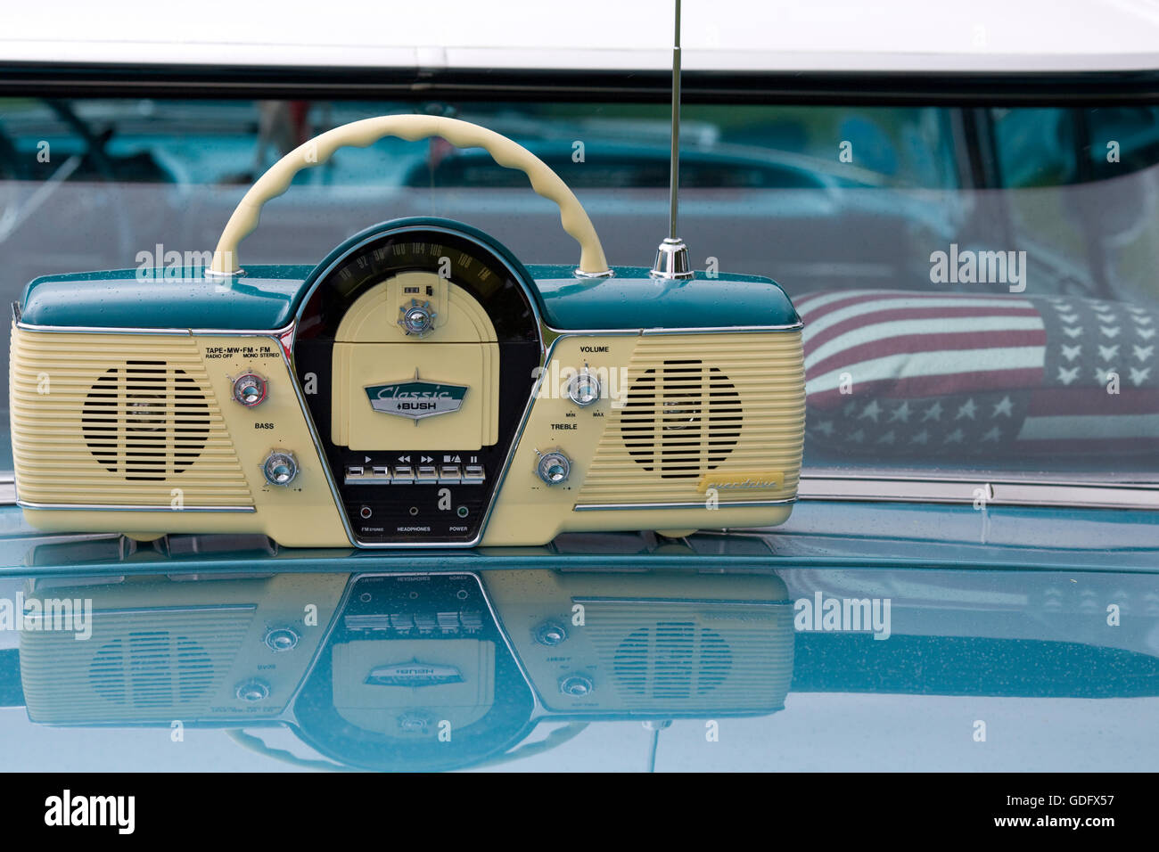 Classic Bush vintage retro radio Stock Photo - Alamy