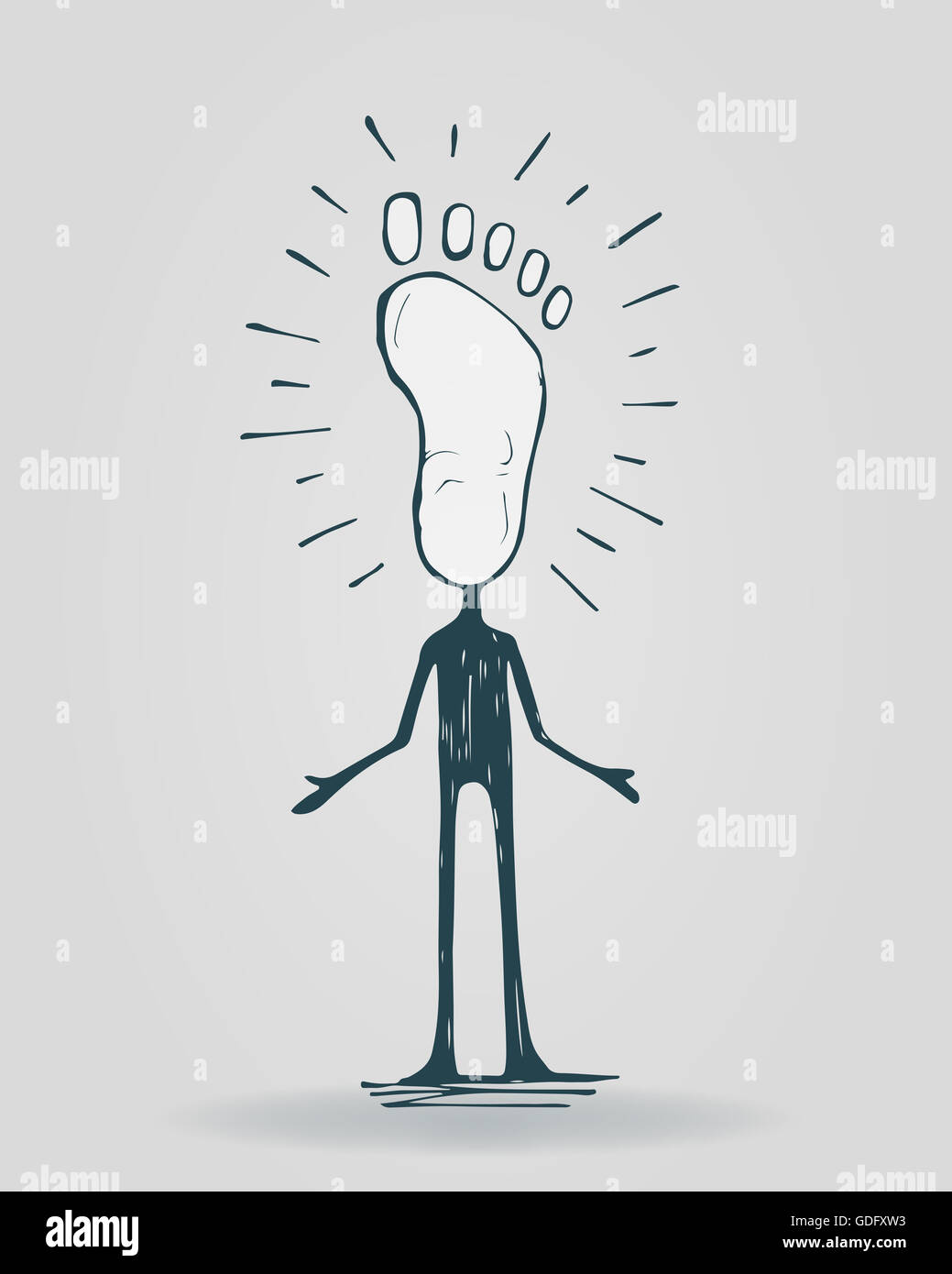 Cartoon illustration foot hi-res stock photography and images - Alamy Cartoon illustration foot hi-res stock photography and images - Alamy