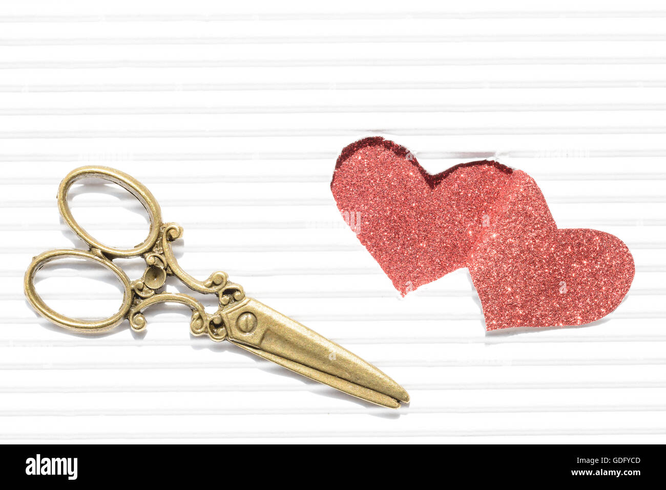 heart shape paper cutting Stock Photo Alamy