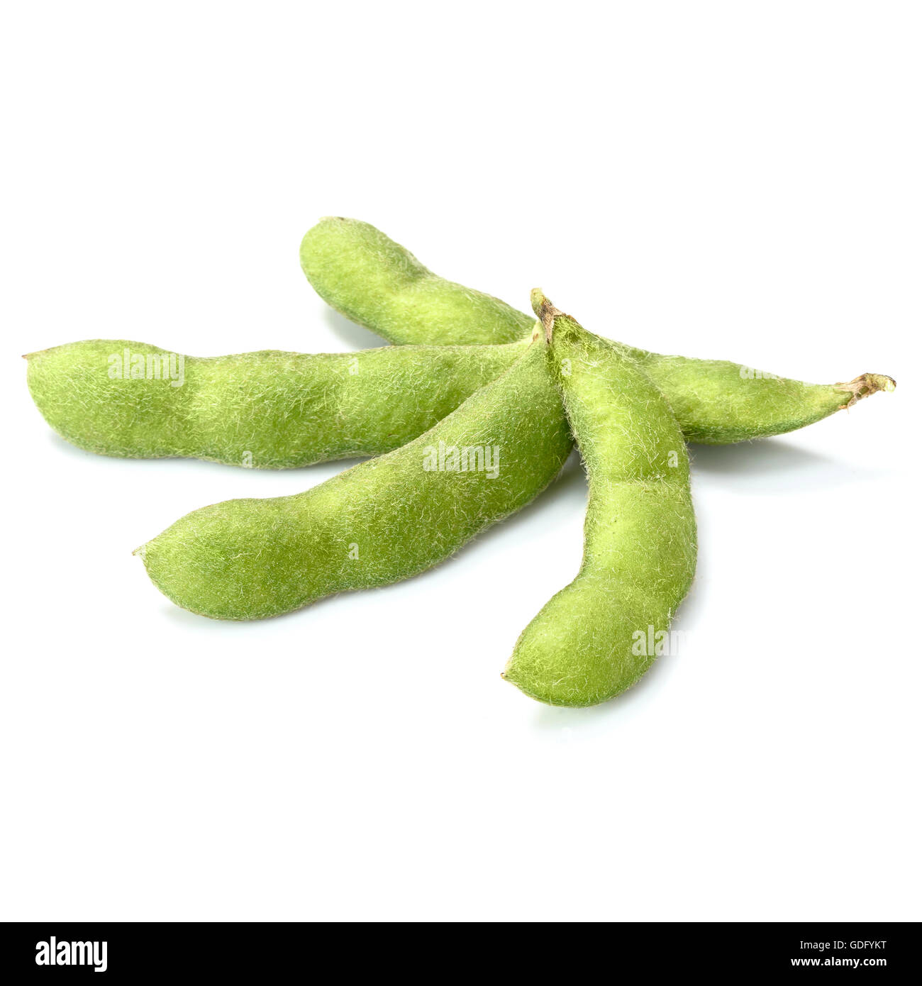 green young soybeans on white Stock Photo Alamy