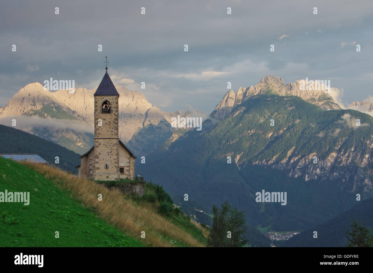 Alps mountain snow grass hi-res stock photography and images - Alamy