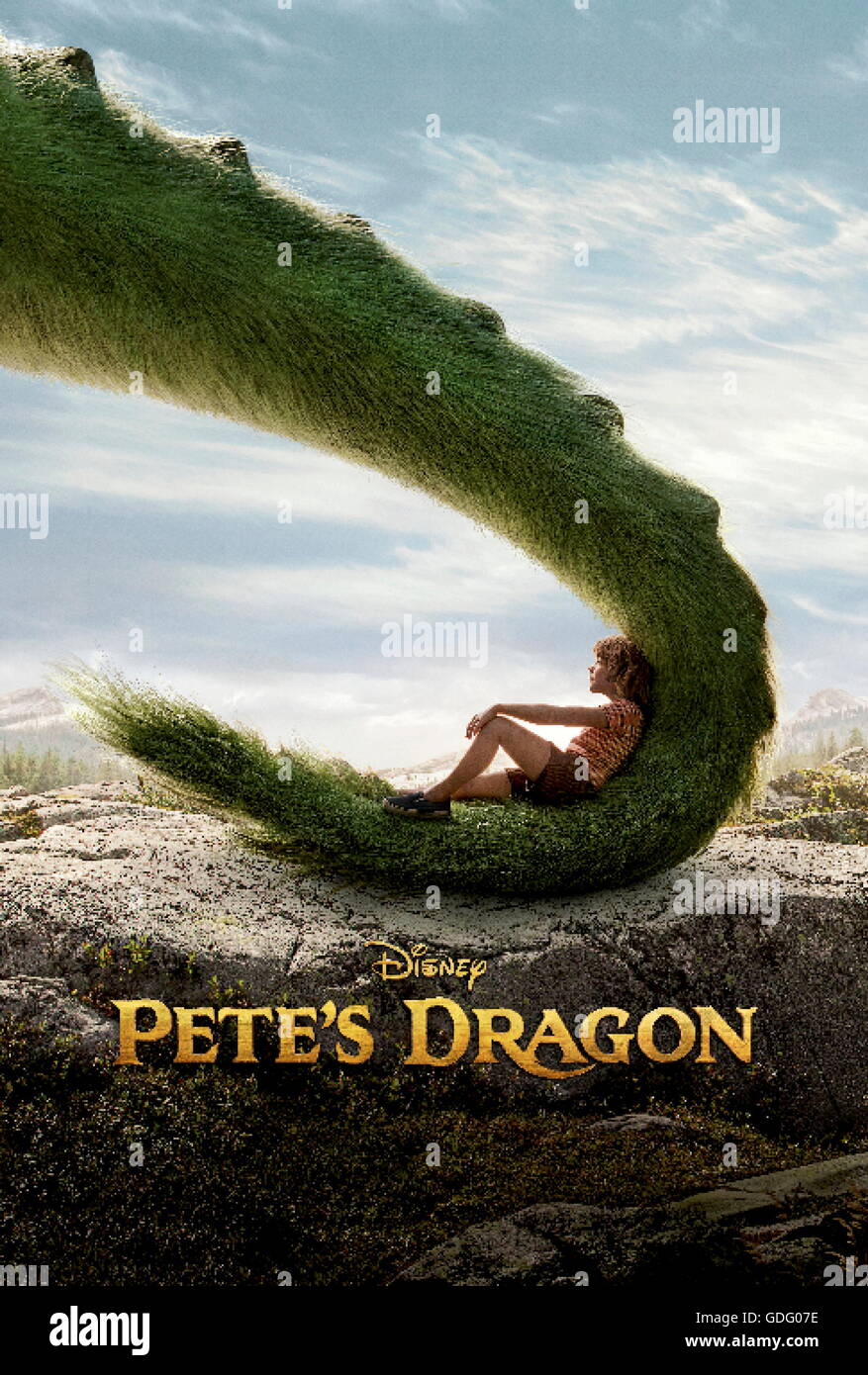 RELEASE DATE: August 12, 2016 TITLE: Pete's Dragon STUDIO: Walt Disney Productions DIRECTOR: David Lowery PLOT: The adventures of an orphaned boy named Pete and his best friend Elliot, who just so happens to be a dragon STARRING: Bryce Dallas Howard, Karl Urban, Robert Redford (Credit: © Walt Disney Productions/Entertainment Pictures/)   PLEASE NOTE: Entertainment Pictures is not the copyright owner of this or any television or film publicity image, but only provides access to the material. Additional permissions may be required. Image NOT available for commercial use, ONLY editor Stock Photo