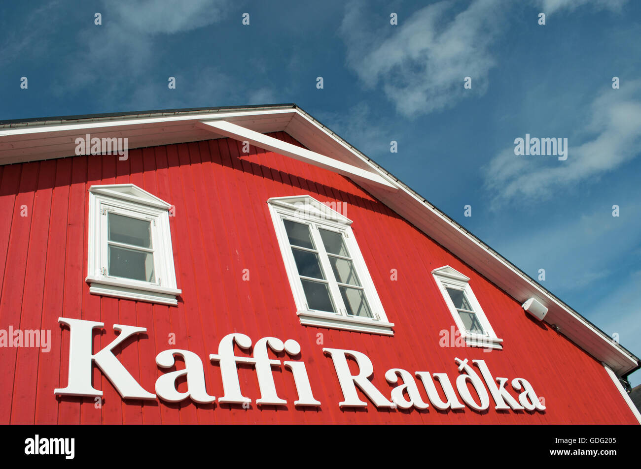 Iceland: the Kaffi Raudka, in a red house by the marina, is the most ...