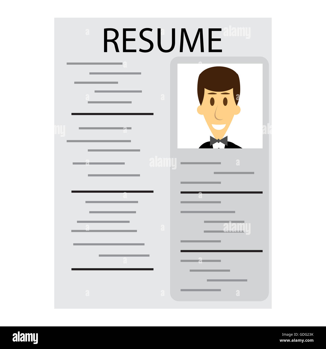 Resume for employment. Cv and resume template, job interview and ...