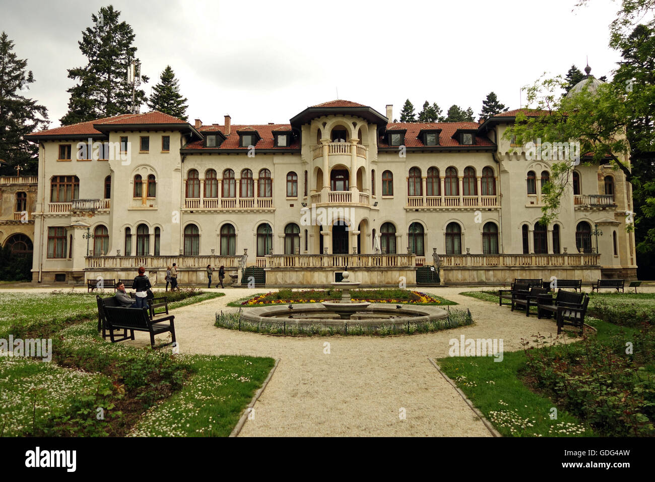 SOFIA, BULGARIA - MAY 8, 2016: Vrana Palace is a former royal palace, located on the outskirts of Sofia. Official residence. Stock Photo