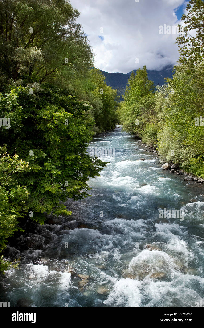 River and woods in Pyrenees mountains, France Stock Photo - Alamy