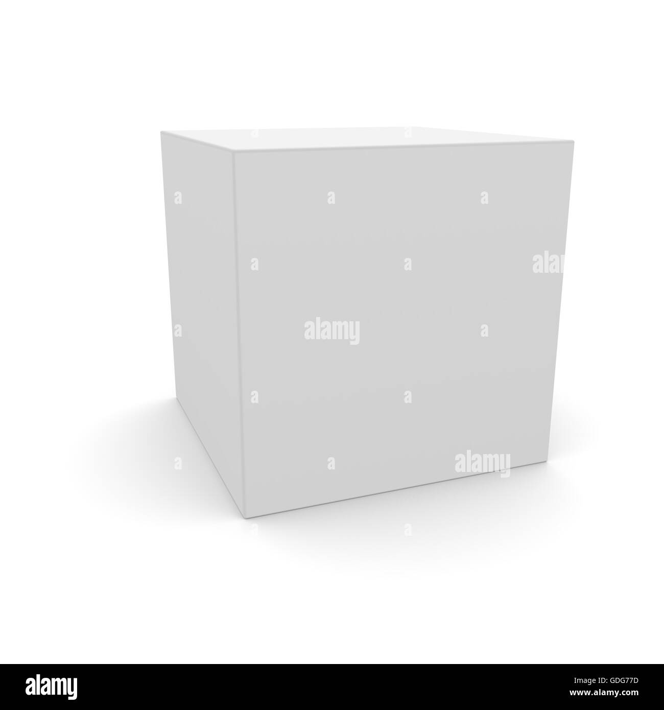 Blank box on white background Stock Photo Alamy