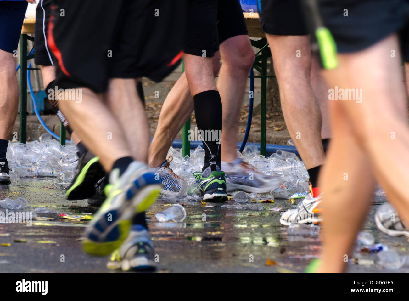 running in groups Stock Photo Alamy