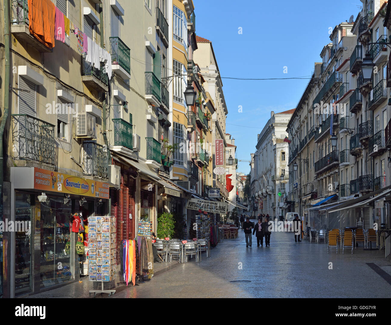 shopping area Barrio Alto Lisbon, Portugal, EU Stock Photo - Alamy
