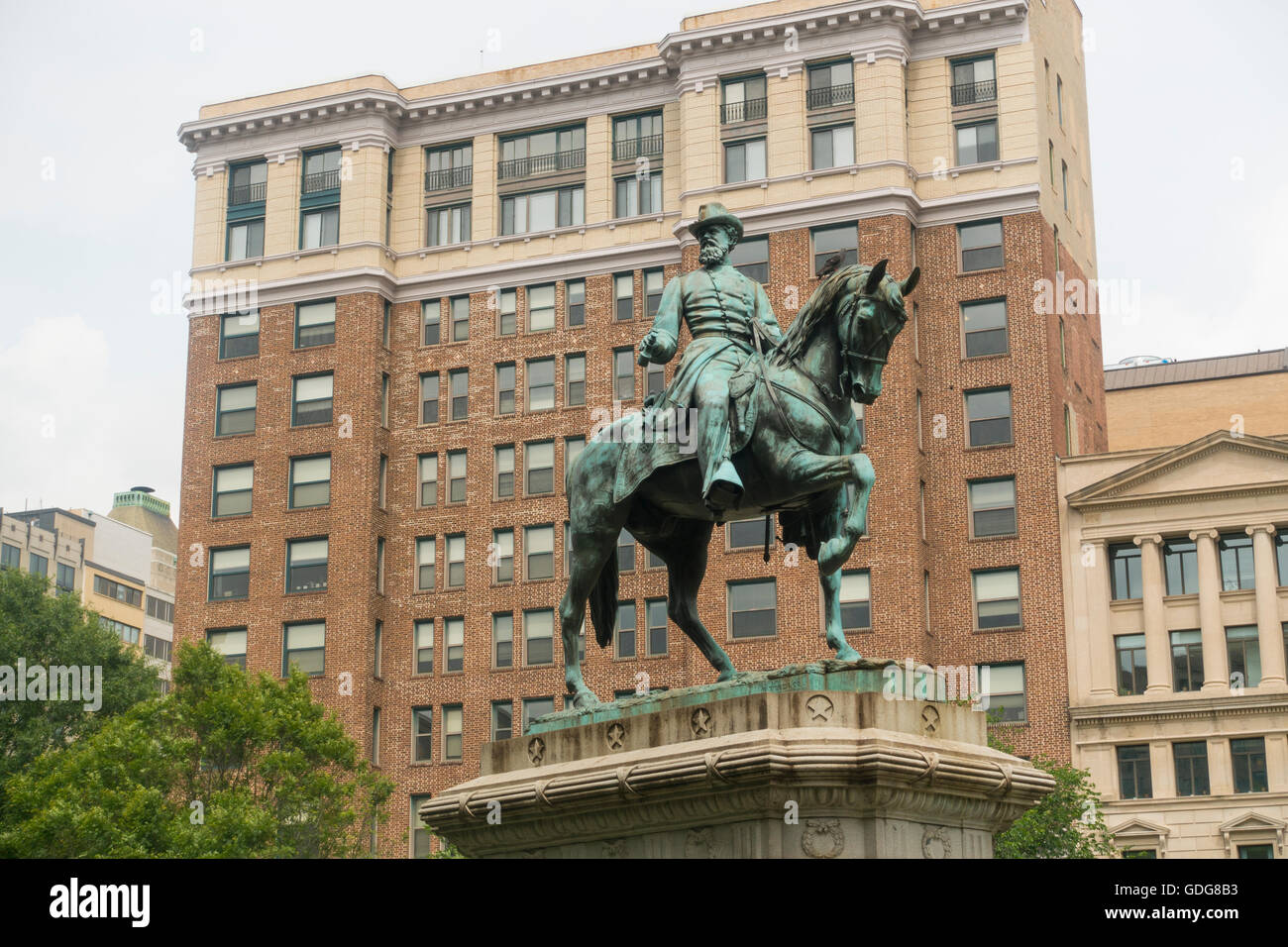 Major General James B McPherson statue Washington DC Stock Photo Alamy