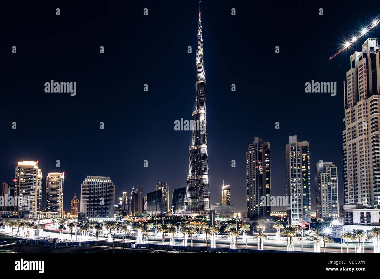 Skyline of downtown dubai hi-res stock photography and images - Alamy