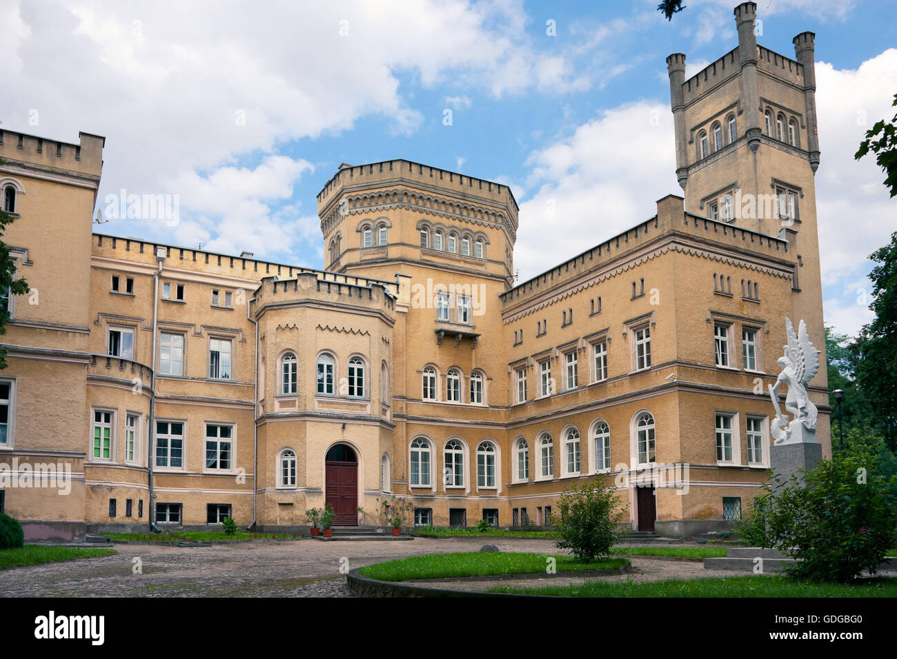 Palace in Jablonowo Pomorskie Stock Photo