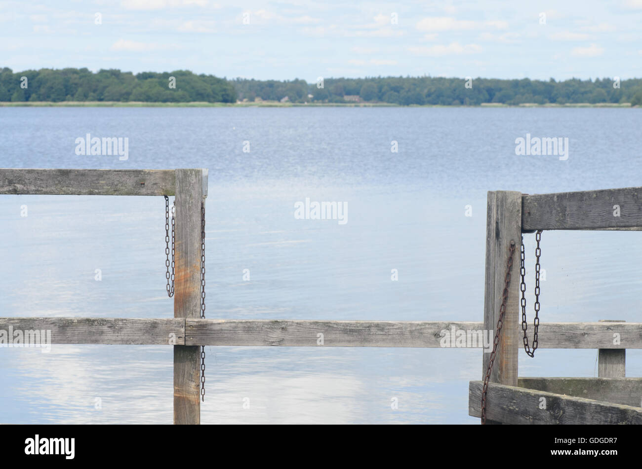 Old wooden empty pier hi-res stock photography and images - Alamy