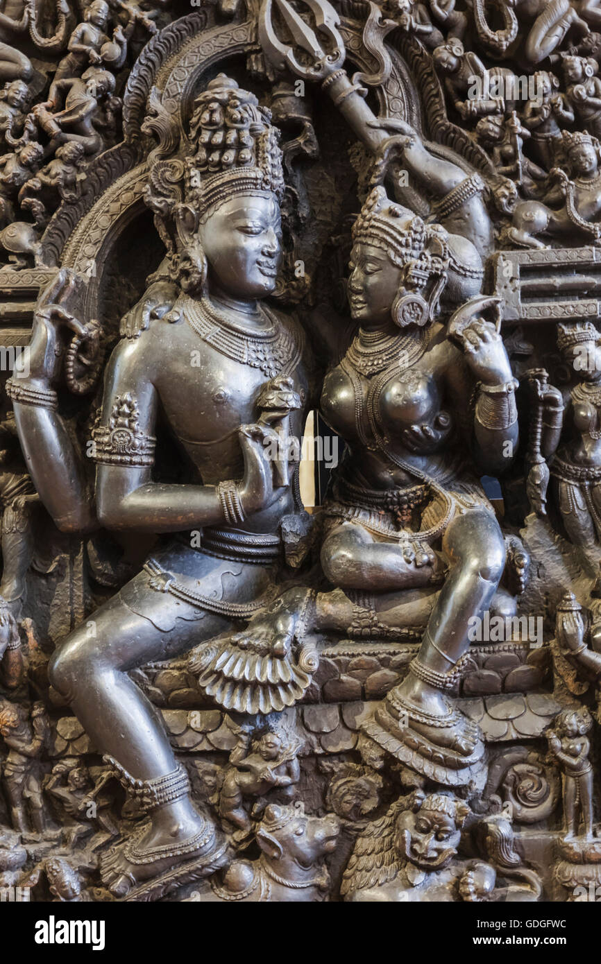 England,London,British Museum,Asian Room,Sculpture depicting Shiva and  Parvati from Orissa in India dated 12th-13th century Stock Photo - Alamy