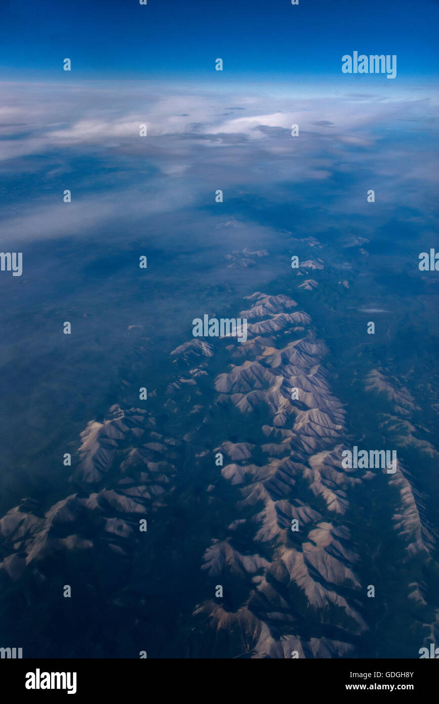 aerial,landscape,Alaska,USA, Stock Photo