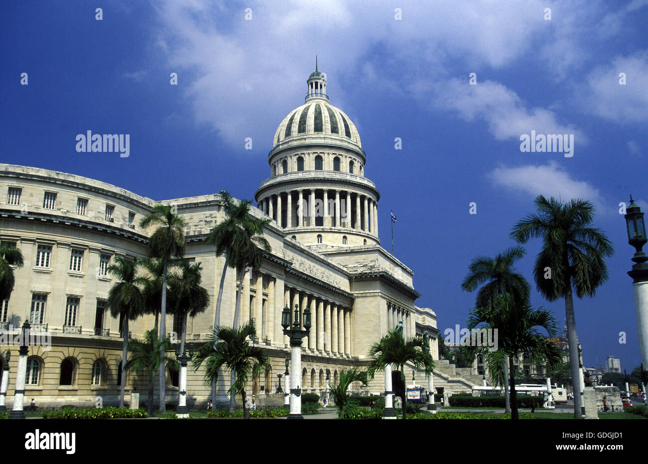 the capitolio National in the city of Havana on Cuba in the caribbean sea. Stock Photo