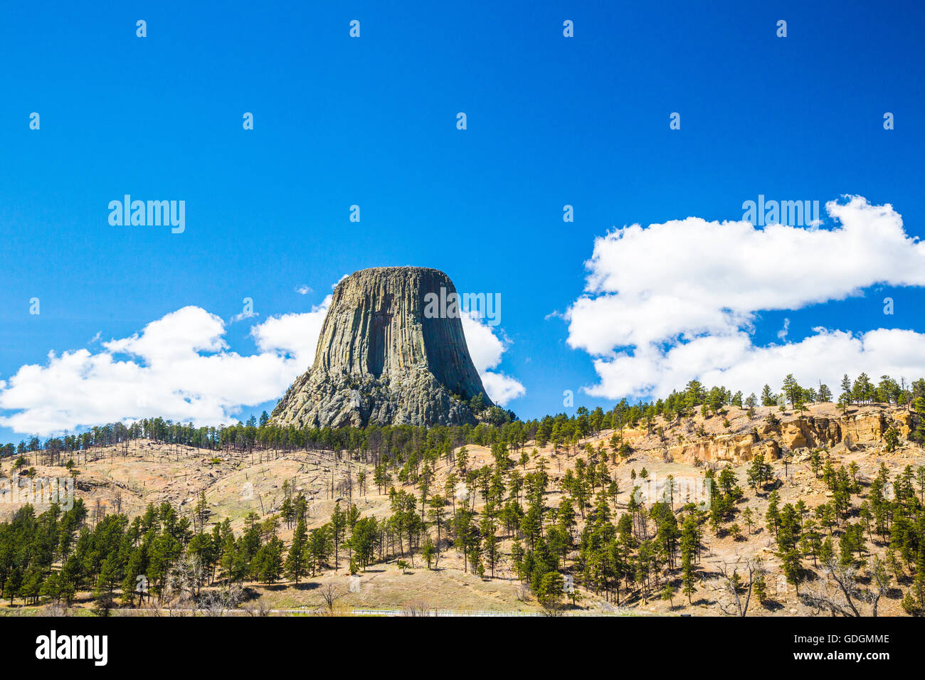 Devils Tower Crook County Wyoming USA Stock Photo