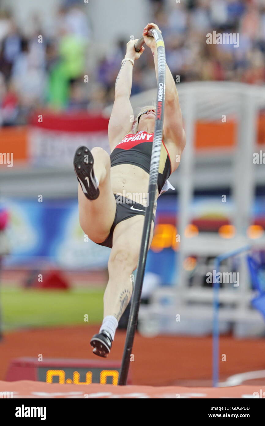Amsterdam Netherlands July 09 2016 Martina Strutz 10th Pole Vault At The Amsterdam Europe 