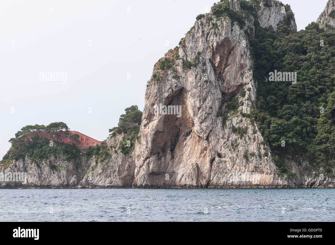 Rocky cliffside on the Isle of Capri, Italy Stock Photo Alamy
