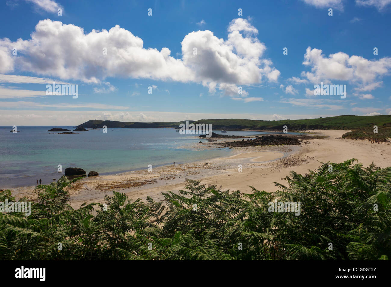 Little Bay and Great Bay, St. Martin's, Isles of Scilly, UK Stock Photo ...