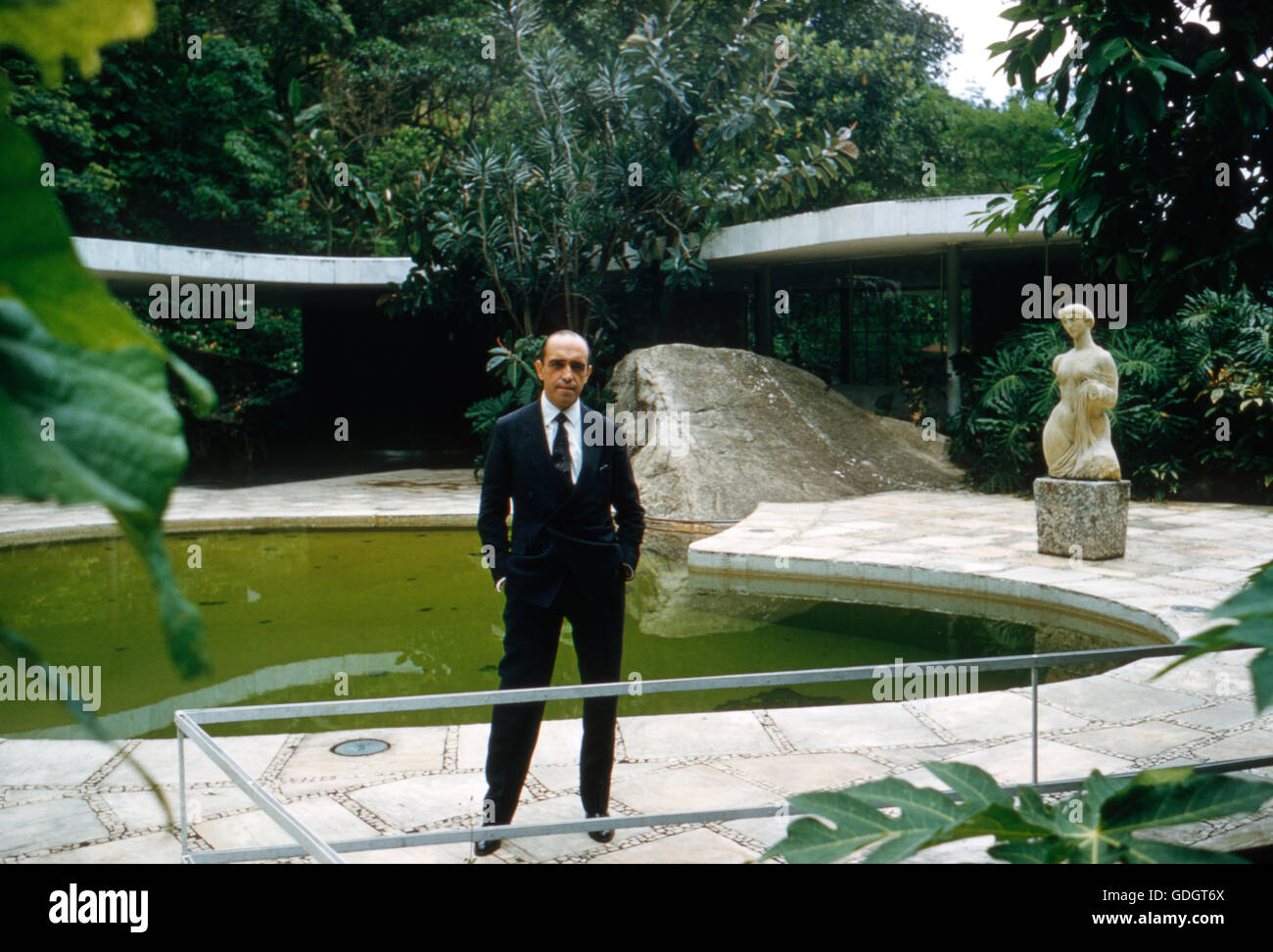 Oscar Niemeyer, 1959. Stock Photo
