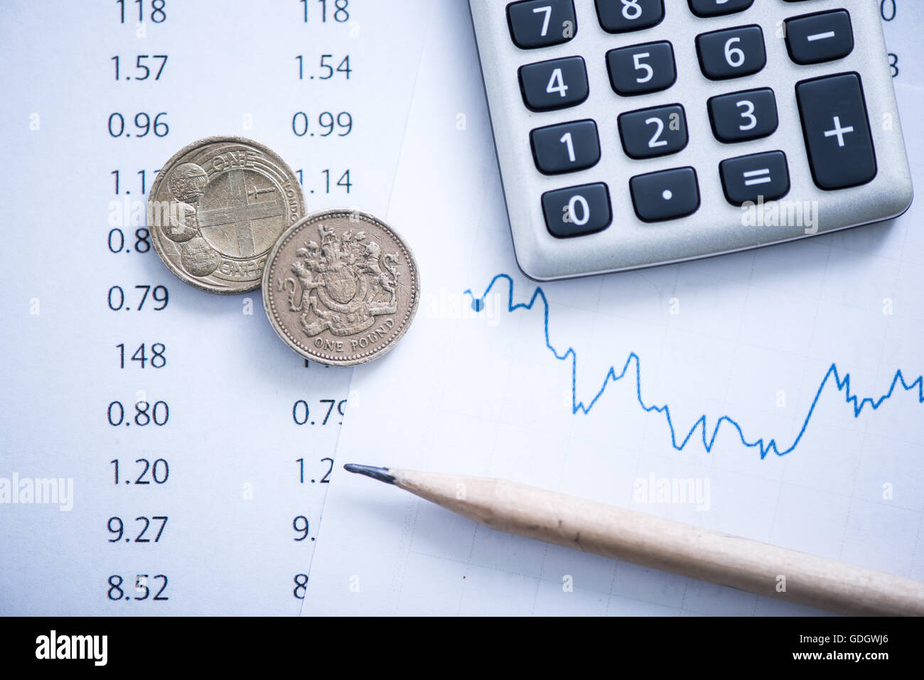 currency exchange rate symbol concept with coins Stock Photo Alamy