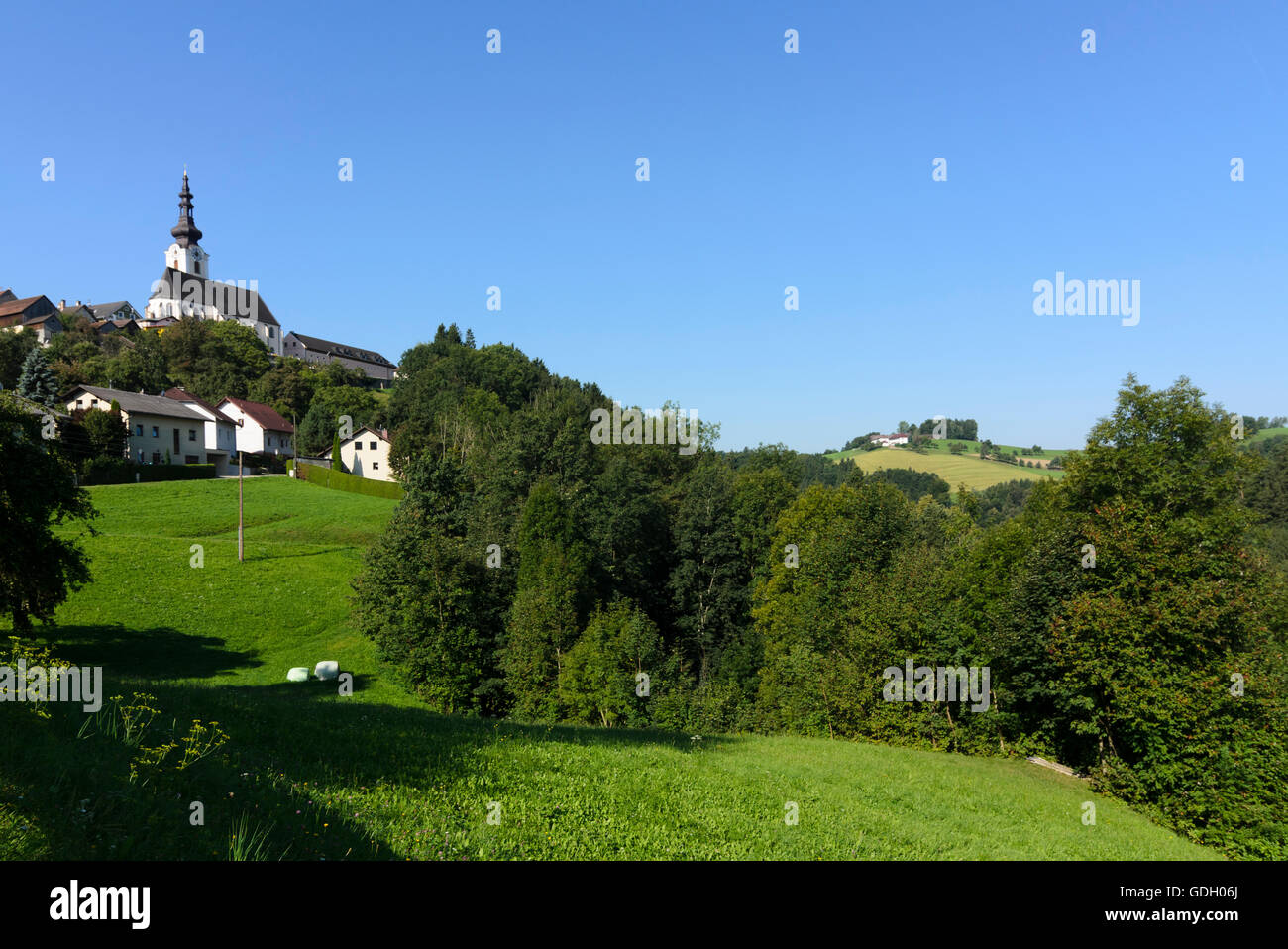 Gramastetten: church, Austria, Oberösterreich, Upper Austria, Mühlviertel Stock Photo